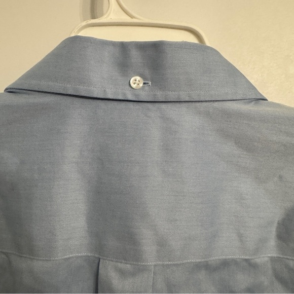 Duluth Trading Co Men's Wrinklefighter Relaxed Fit Short Sleeve Shirt Blue XL - Picture 8 of 8